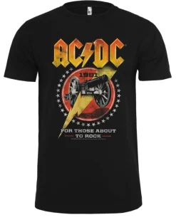 Hot AC/DC - 1981 for those who about to rock t-paita - Musta T-Paidat|Bändi- & Leffatuotteet