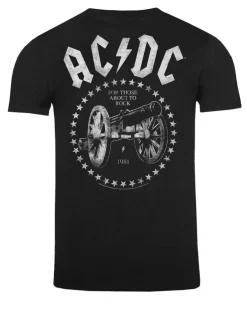 New AC/DC for those who about to rock t-paita - Musta T-Paidat|Bändi- & Leffatuotteet