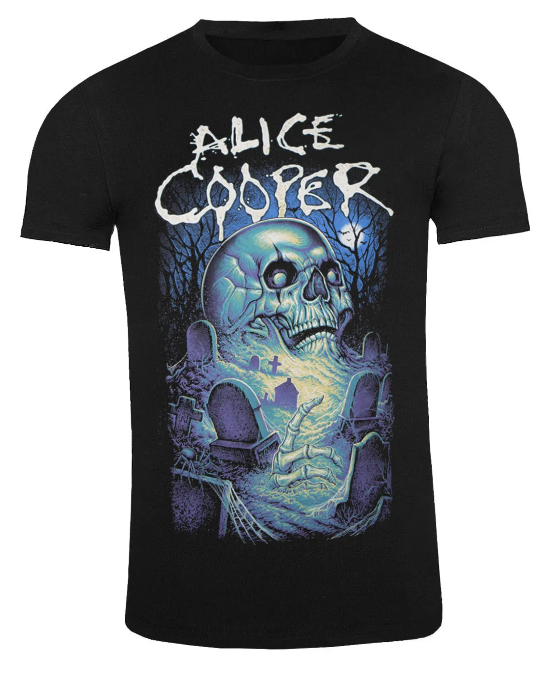 New Alice Cooper graveyard t-paita - Musta T-Paidat|Bändi- & Leffatuotteet