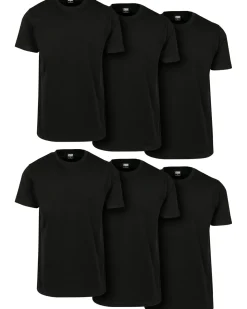 Discount Basic t-paita 6-pack - Musta T-Paidat