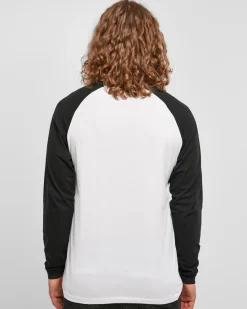 Black star chest raglan pitkähihainen - Valkoinen/Musta Pitkähihaiset