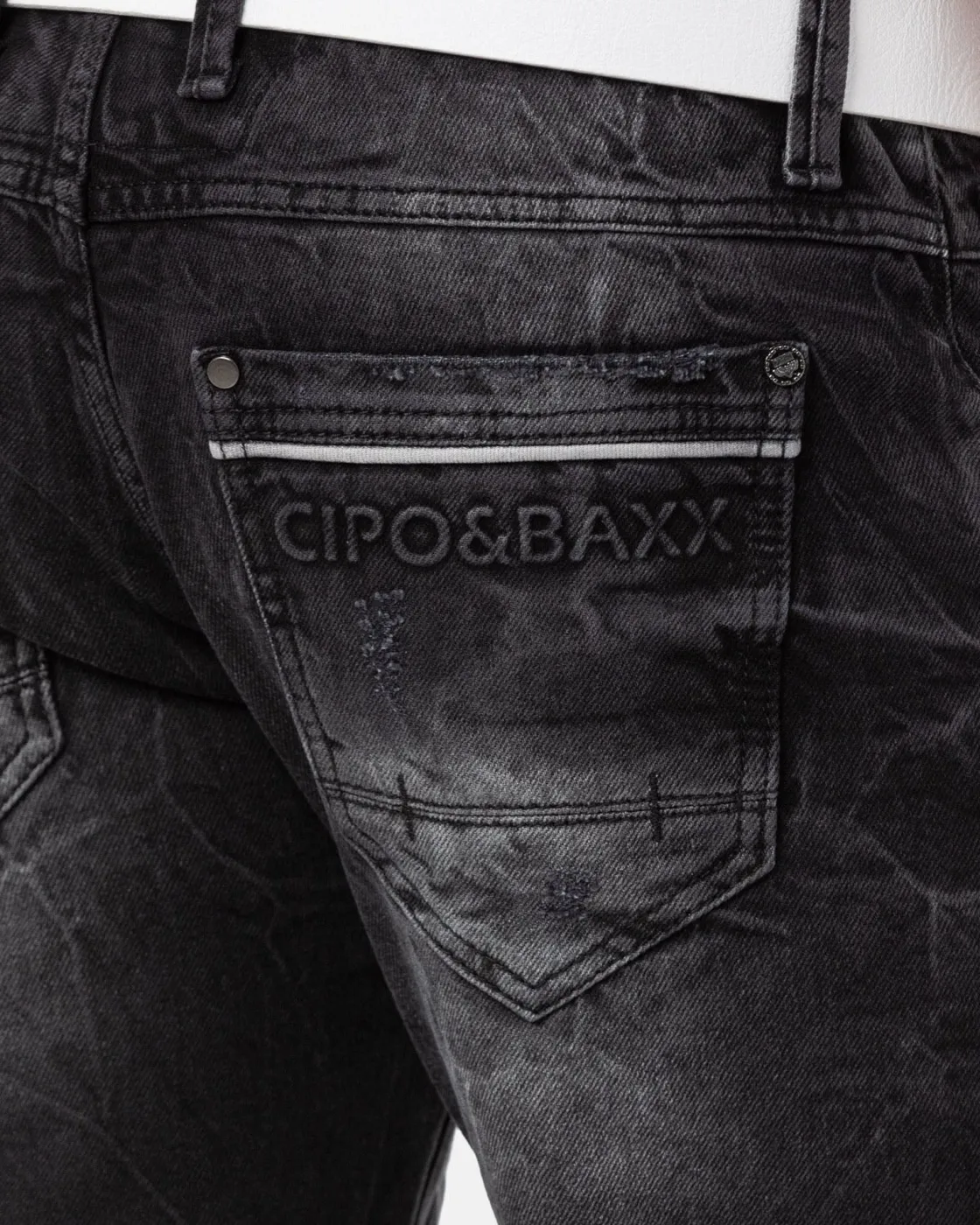 CK288 Bruce farkkushortsit - Mustat Shortsit