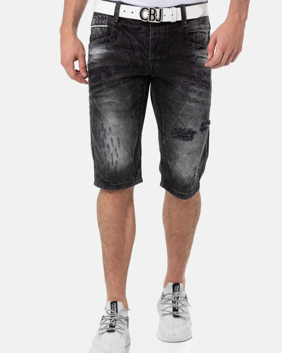 CK288 Bruce farkkushortsit - Mustat Shortsit