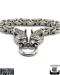 Discount Clasp Byzantine Wolf Head rannekoru - Teräs Korut