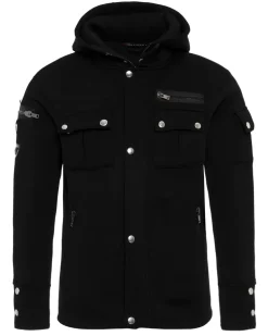Hot CL560 Jaylen vetoketjuhuppari - Musta Hupparit & Colleget
