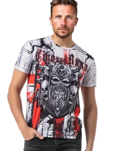 Online CT819 Viking Skull t-paita - Valkoinen T-Paidat