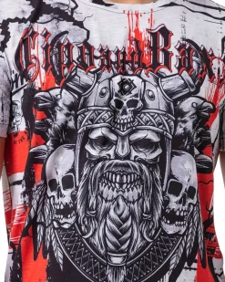 Online CT819 Viking Skull t-paita - Valkoinen T-Paidat