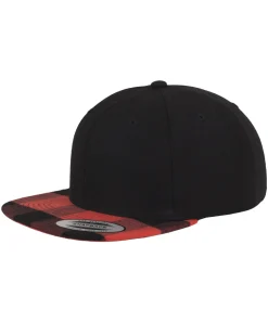 Best Flanelli snapback - Musta/Punainen Päähineet