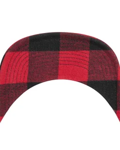 Best Flanelli snapback - Musta/Punainen Päähineet
