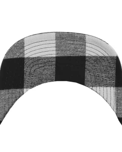 Outlet Flanelli snapback - Musta/Valkoinen Päähineet