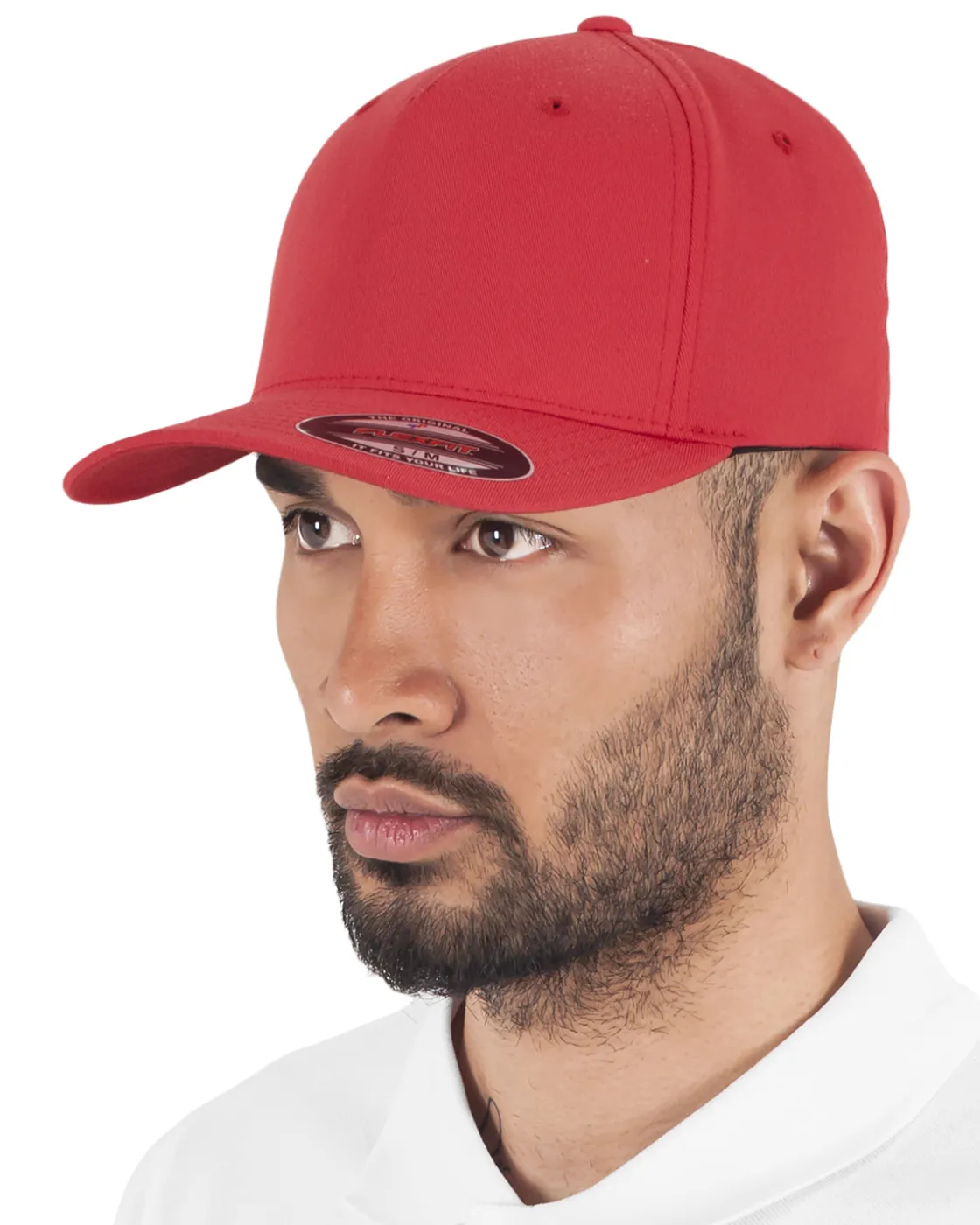 New 5 panel lippis - Punainen Päähineet
