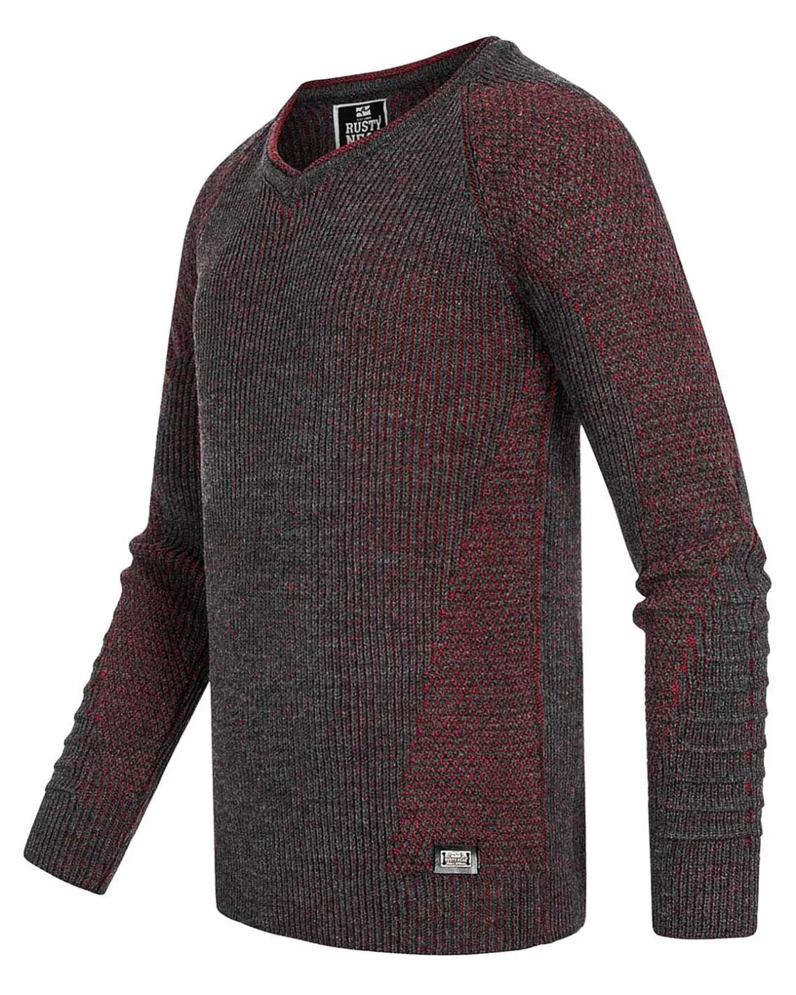 Outlet Gideon neulepaita- Tumman/Punainen Neuleet