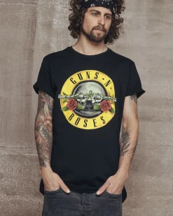Hot Guns n' Roses t-paita - Musta T-Paidat|Bändi- & Leffatuotteet