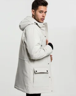 Clearance Hooded heavy parkatakki - Beige Takit
