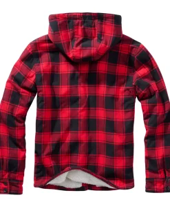 Hupullinen flanellitakki - /Punainen Takit