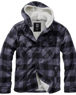 Sale Hupullinen flanellitakki - Musta/ Takit