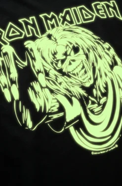 New Iron Maiden Eddy Glow t-paita - Musta T-Paidat|Bändi- & Leffatuotteet