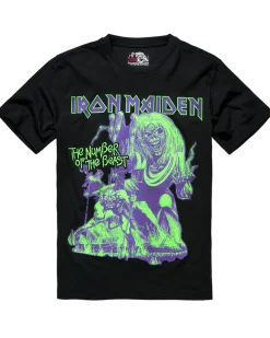 Clearance Iron Maiden Number Of The Beast t-paita - Musta T-Paidat|Bändi- & Leffatuotteet