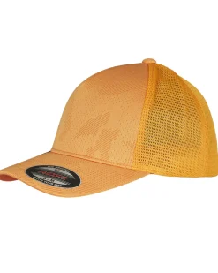 Outlet Jaquard mesh lippis - Oranssi Camo Päähineet