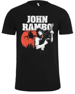 Discount John Rambo t-paita - Musta T-Paidat|Bändi- & Leffatuotteet