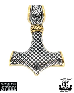 Online Knotwork Thorin Vasara kaulakoru - Teräs/Kulta Korut