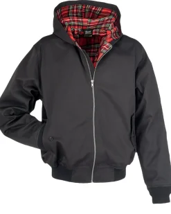 Discount Lord Canterbury hooded välikausitakki - Musta Takit