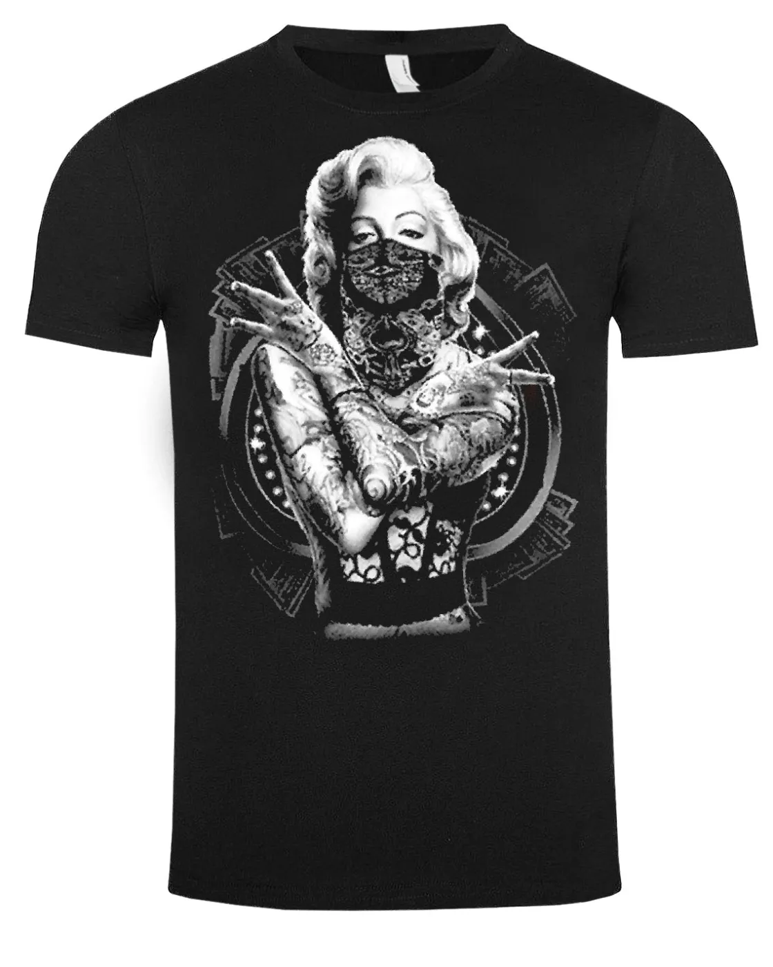 Outlet Monroe outlaw t-paita - Musta T-Paidat|Bändi- & Leffatuotteet