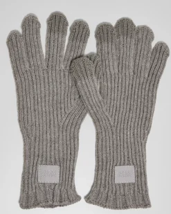 Clearance Neulehanskat kosketusnäytölle - Harmaa Käsineet
