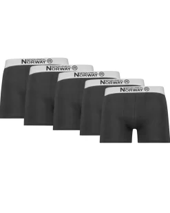 Discount Obabe bokserit 5-pack - Musta Bokserit