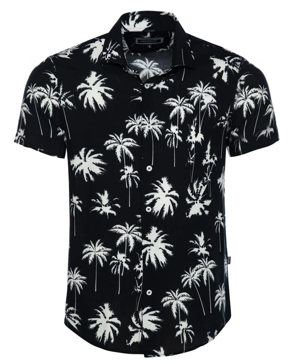 Online Palms kauluspaita - Musta Kauluspaidat