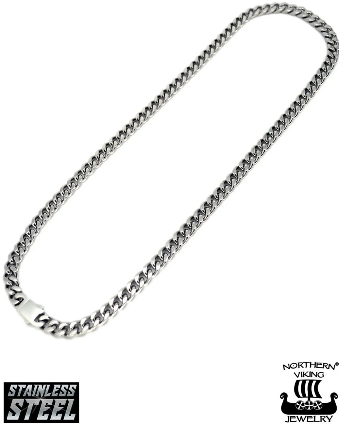 Sale Panssariketju 10mm kaulakoru - Teräs Korut