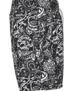 Hot Pattern Tattoo uimashortsit - /Valkoinen Shortsit