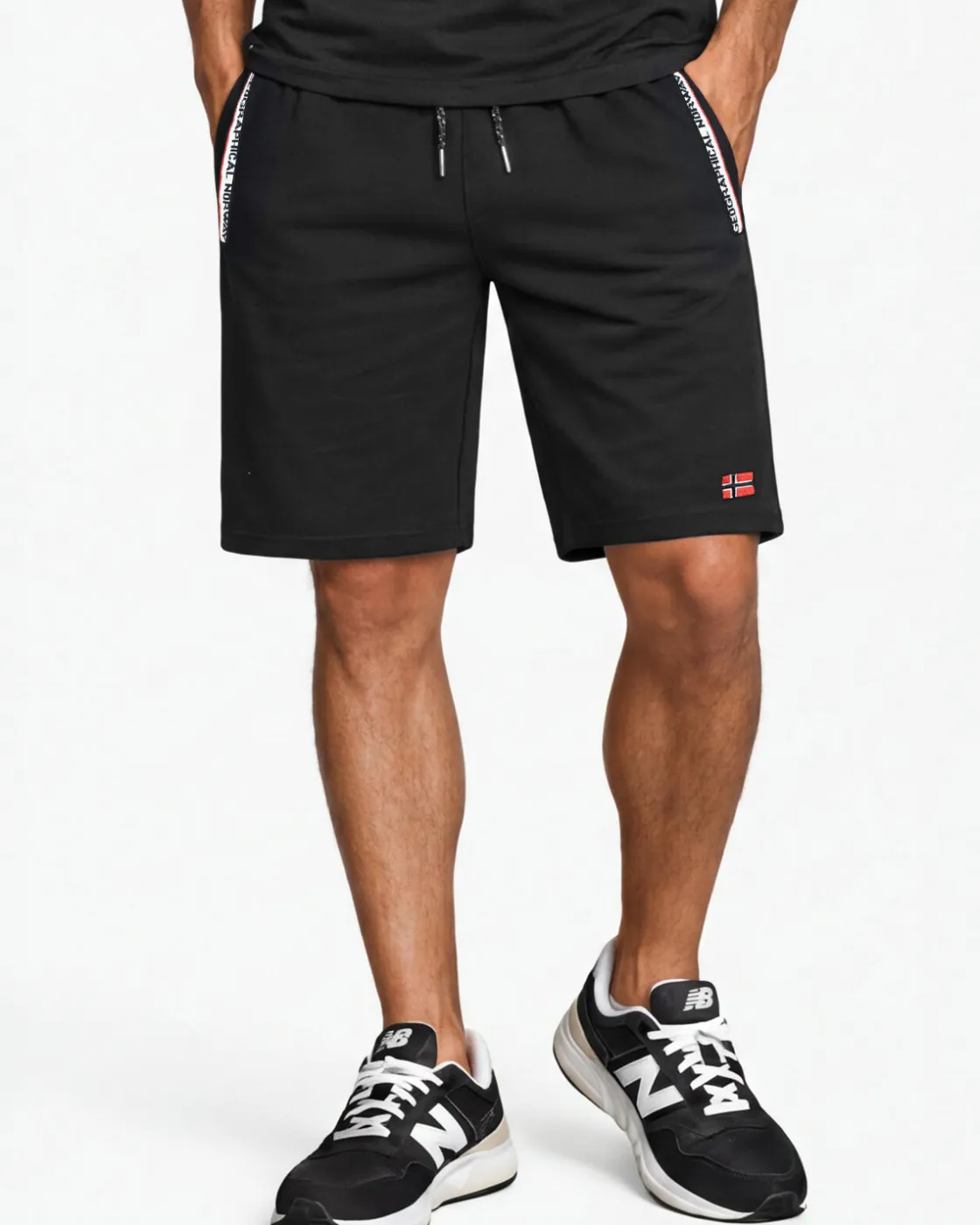Sale Poliar collegeshortsit - Musta Shortsit