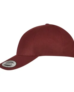 Premium curved snapback - Burgundi Päähineet