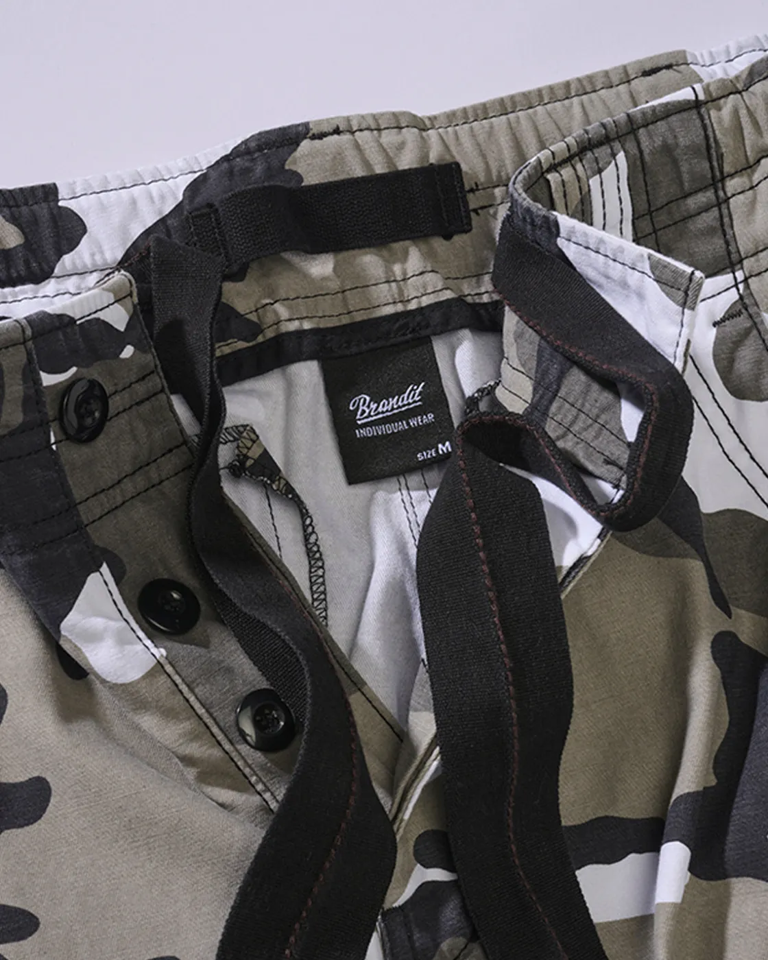 Sale Pure slim reisitaskuhousut - Valkoinen camo Housut