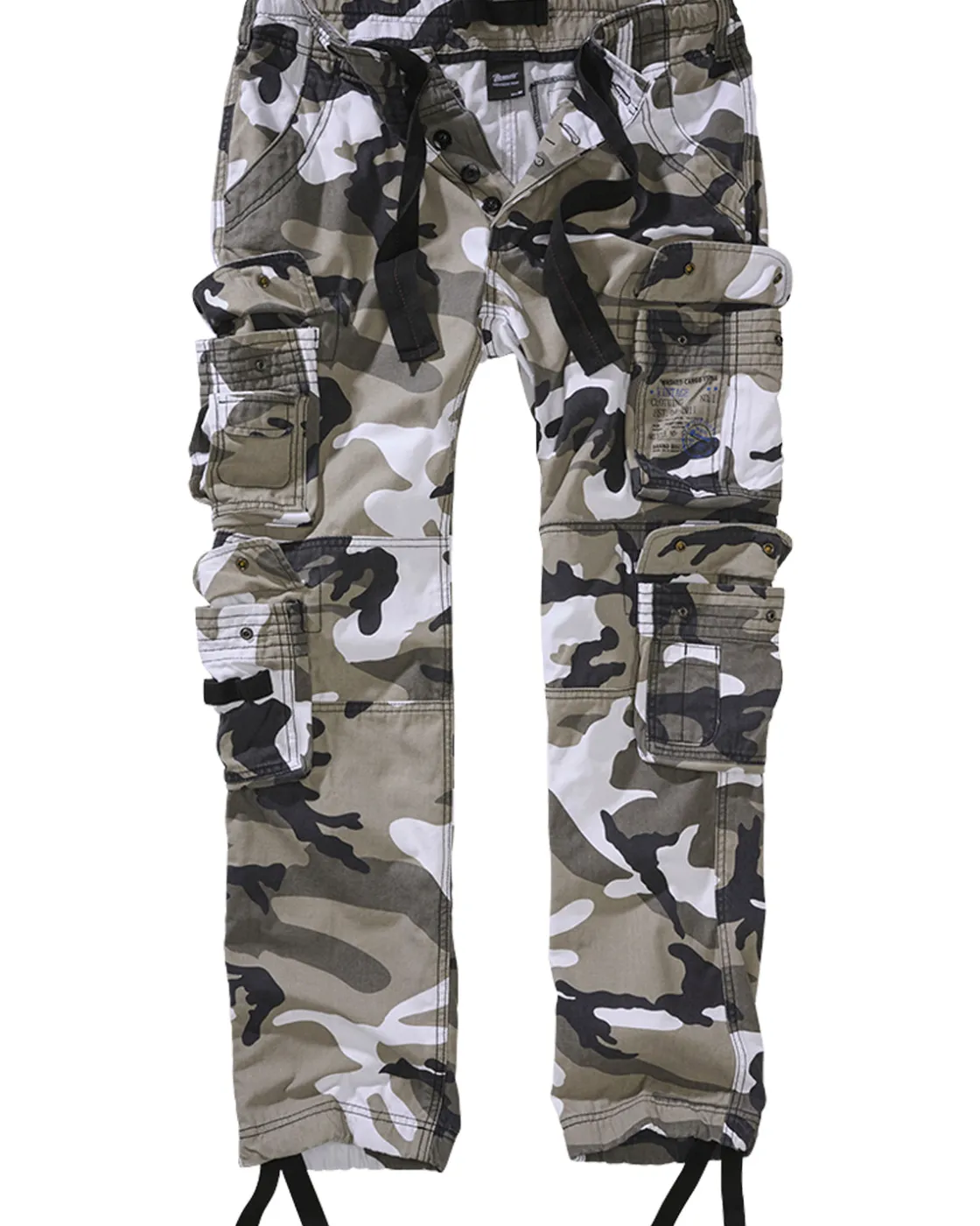 Sale Pure slim reisitaskuhousut - Valkoinen camo Housut