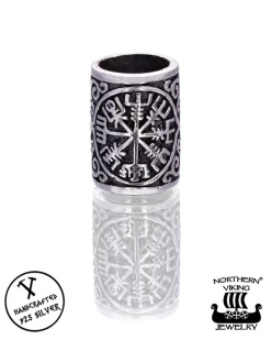 Clearance Silver Vegvisir partakoru - Hopea Parranhoito|Korut