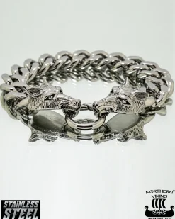 Best Steel Chain Wolf Head rannekoru - Teräs Korut