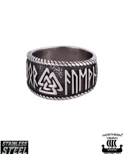 Best Steel Valknut sormus - Teräs Korut