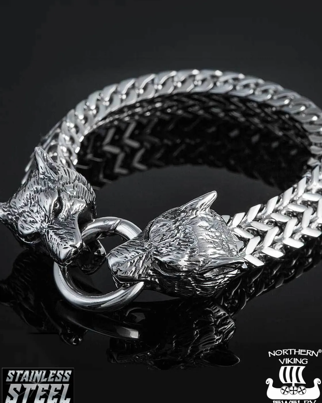 Online Steel Wolf Head rannekoru - Teräs Korut