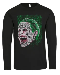 Hot Suicide Squad Joker pitkähihainen - Musta Pitkähihaiset