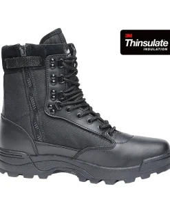 New Tactical 9 eylet zipper maiharit - Musta Bootsit & Maiharit