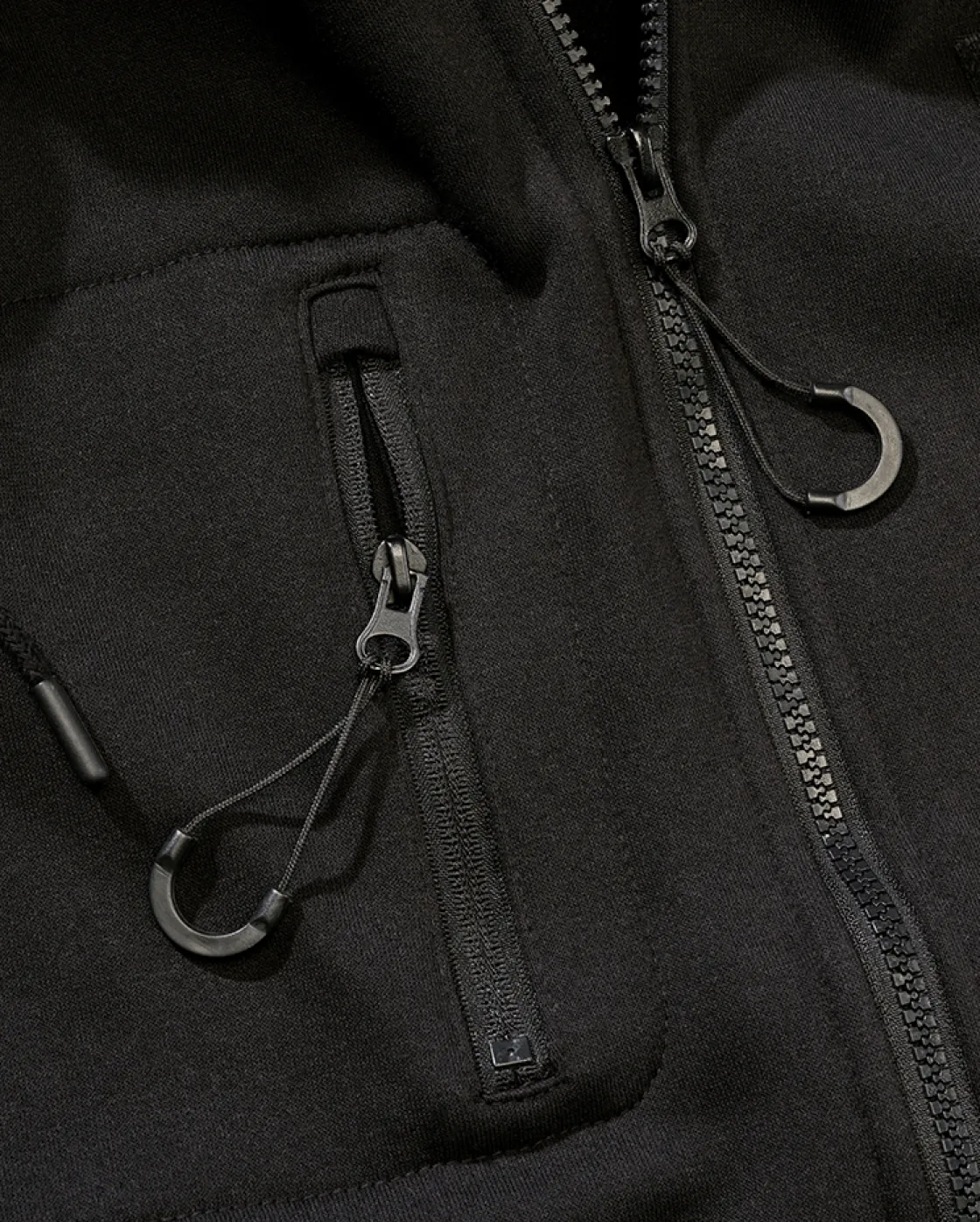 Clearance Tactical Vetoketjuhuppari - Musta Hupparit & Colleget