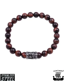 Tiger Eye Runes rannekoru - Ruskea Korut