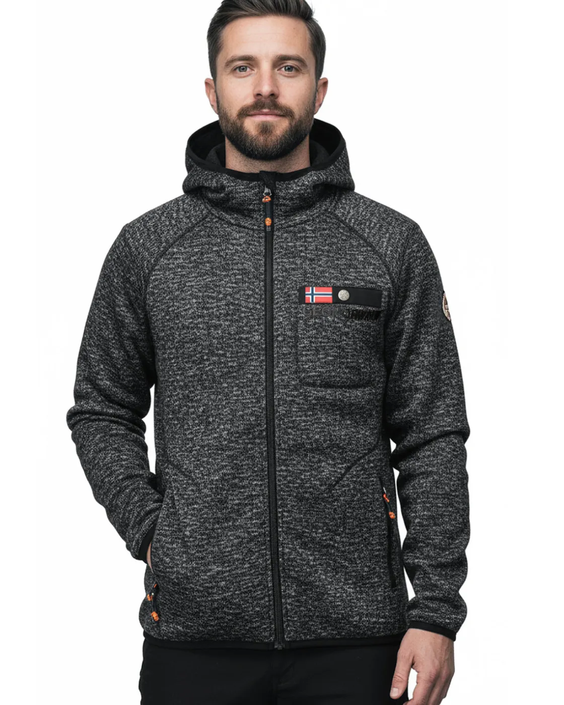 Outlet Tiparni fleecehuppari - Musta Hupparit & Colleget|Takit