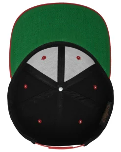 2-Tone classic snapback - Musta/Punainen Päähineet
