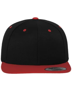 2-Tone classic snapback - Musta/Punainen Päähineet